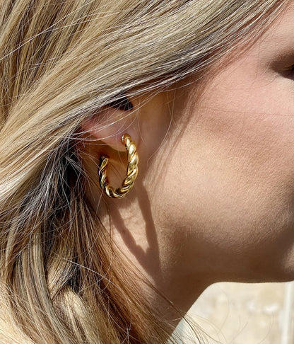BOUCLES D'OREILLES - TORSADE