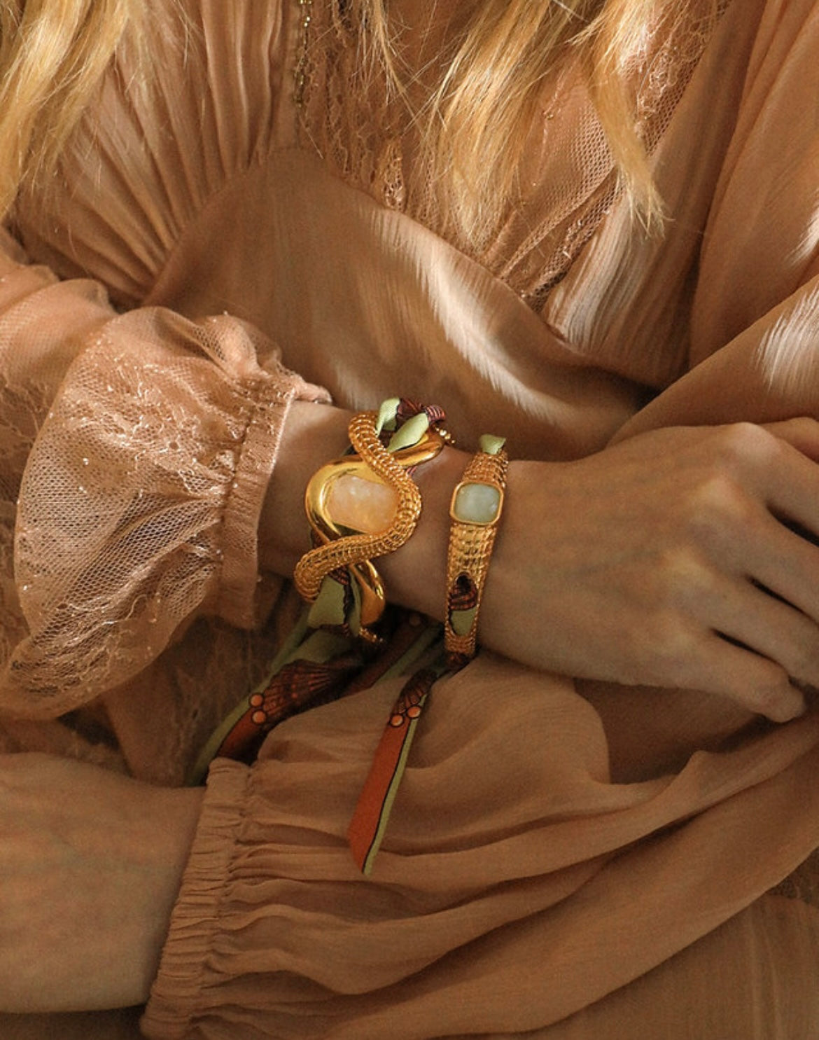 RUBAN 4 CM - COQUILLAGE NEUTRE