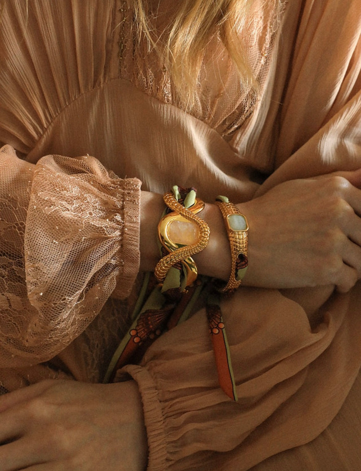 RUBAN 4 CM - COQUILLAGE NEUTRE