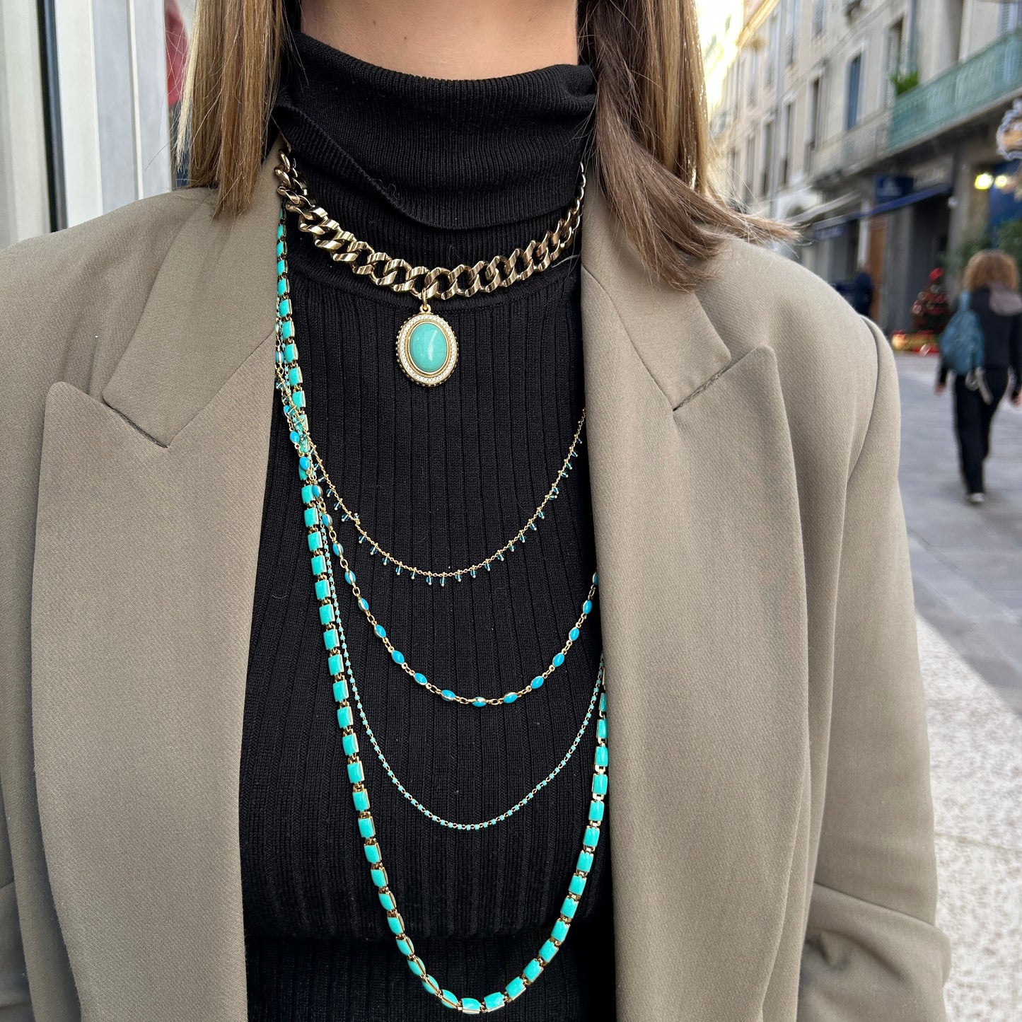 COLLIER - CASCADE TURQUOISE