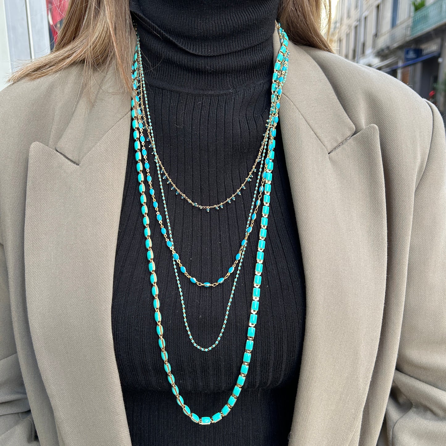 COLLIER - CASCADE TURQUOISE