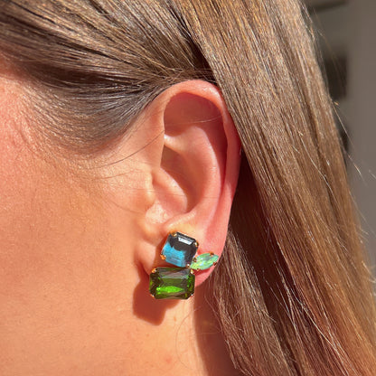 BOUCLES D'OREILLES - SYRELIA VERT