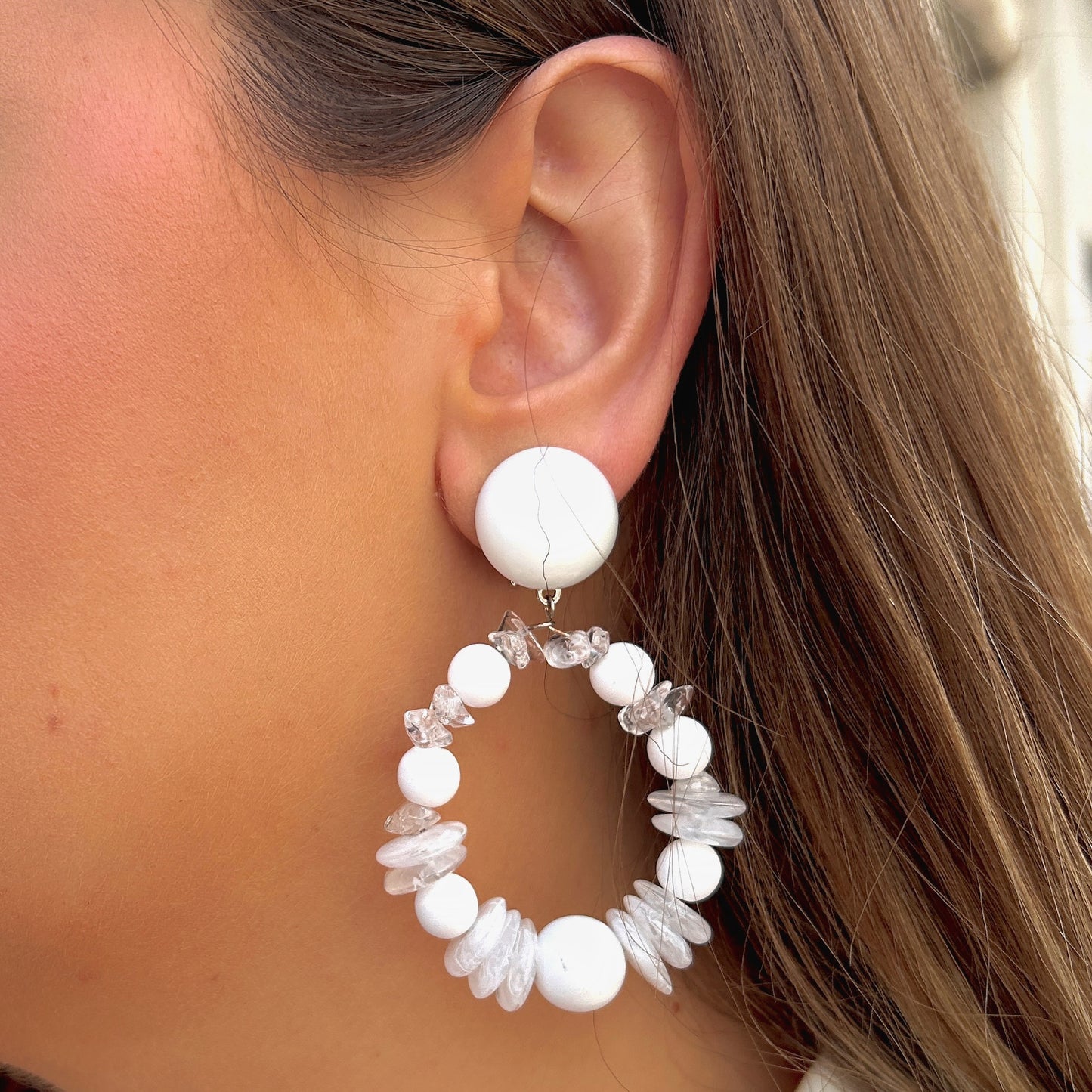 BOUCLES D'OREILLES - BASTILLE BLANCHE