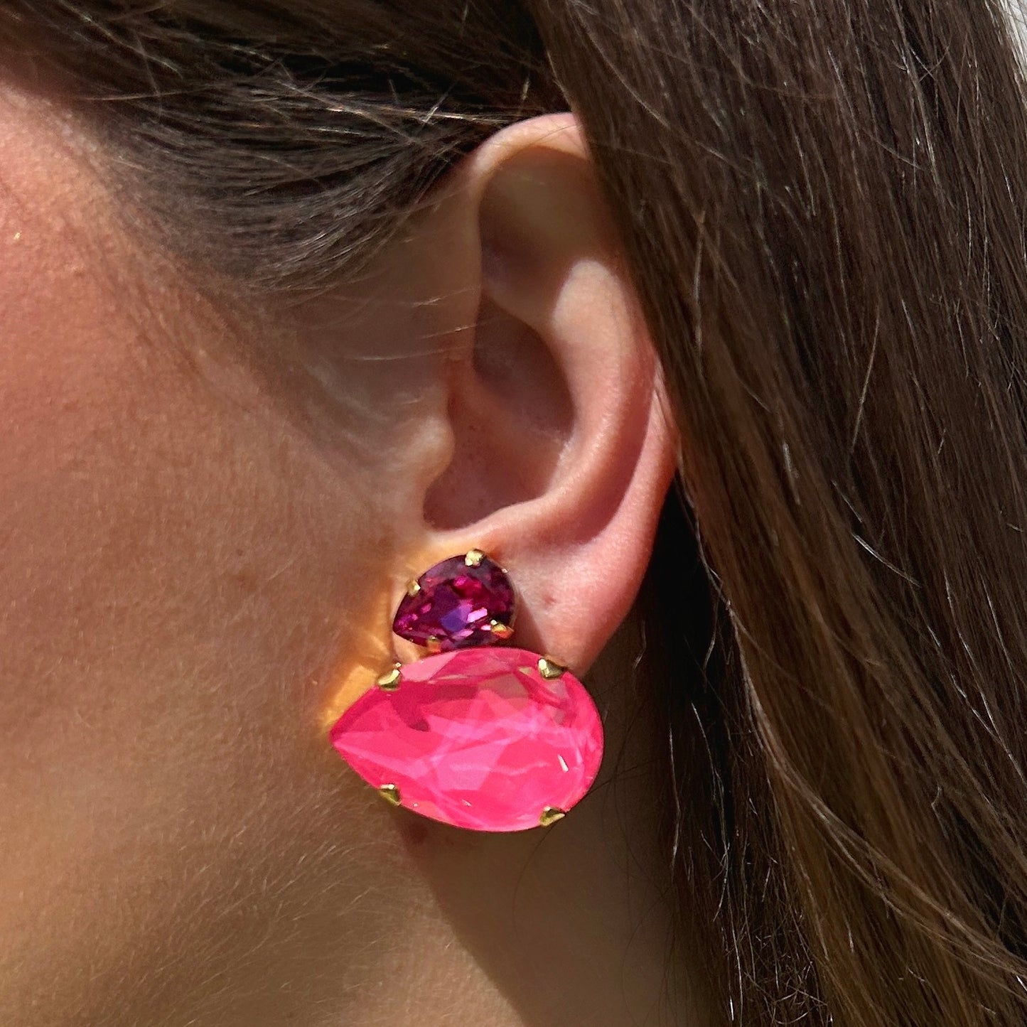 BOUCLES D'OREILLES - DOLIRA FRAMBOISE