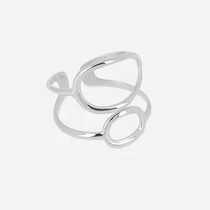 Bague Apolo ZAG en acier inoxydable ajustable dorée ou argentée