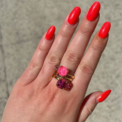 Bague Besara Framboise portée Crézus