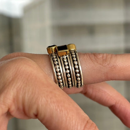 BAGUE - CHARLOTTE ONYX NOIR