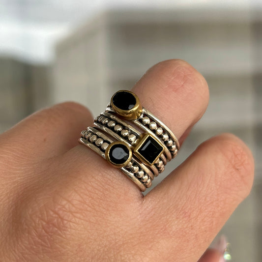 BAGUE - CHARLOTTE ONYX NOIR