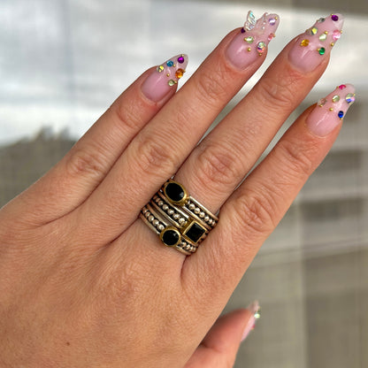 BAGUE - CHARLOTTE ONYX NOIR