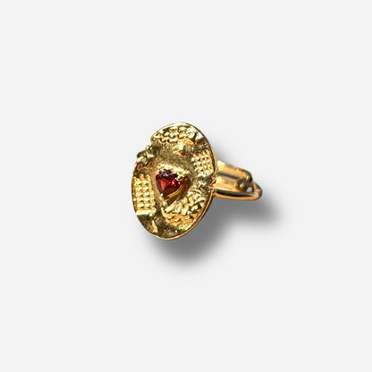 bague-coeur-grenat-aufildelo-divinity-sete