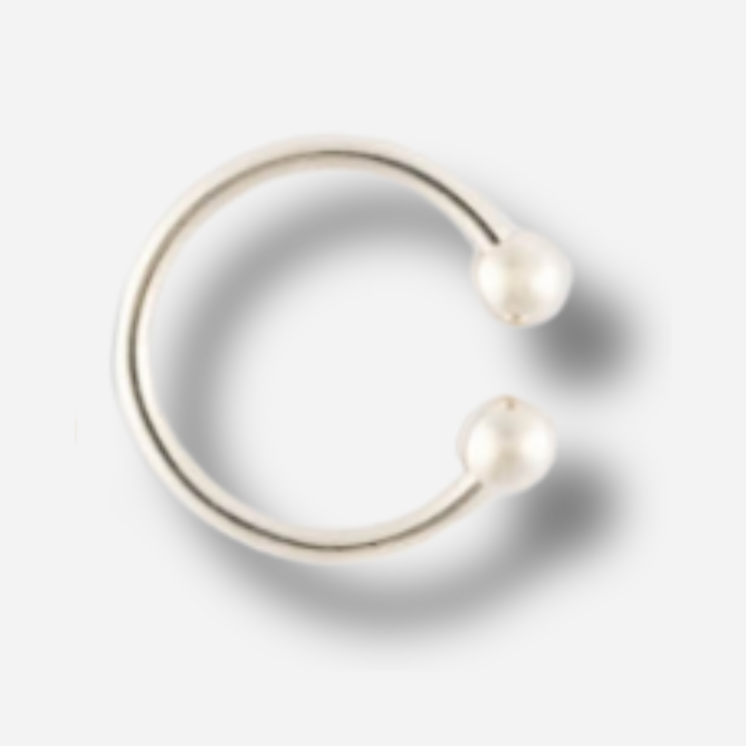 Bague earcuff Isis Sigal doré argent 2 en 1