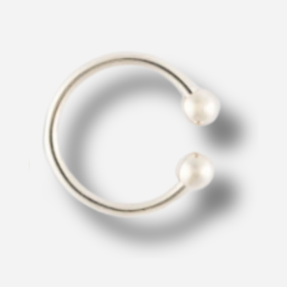 Bague earcuff Isis Sigal doré argent 2 en 1