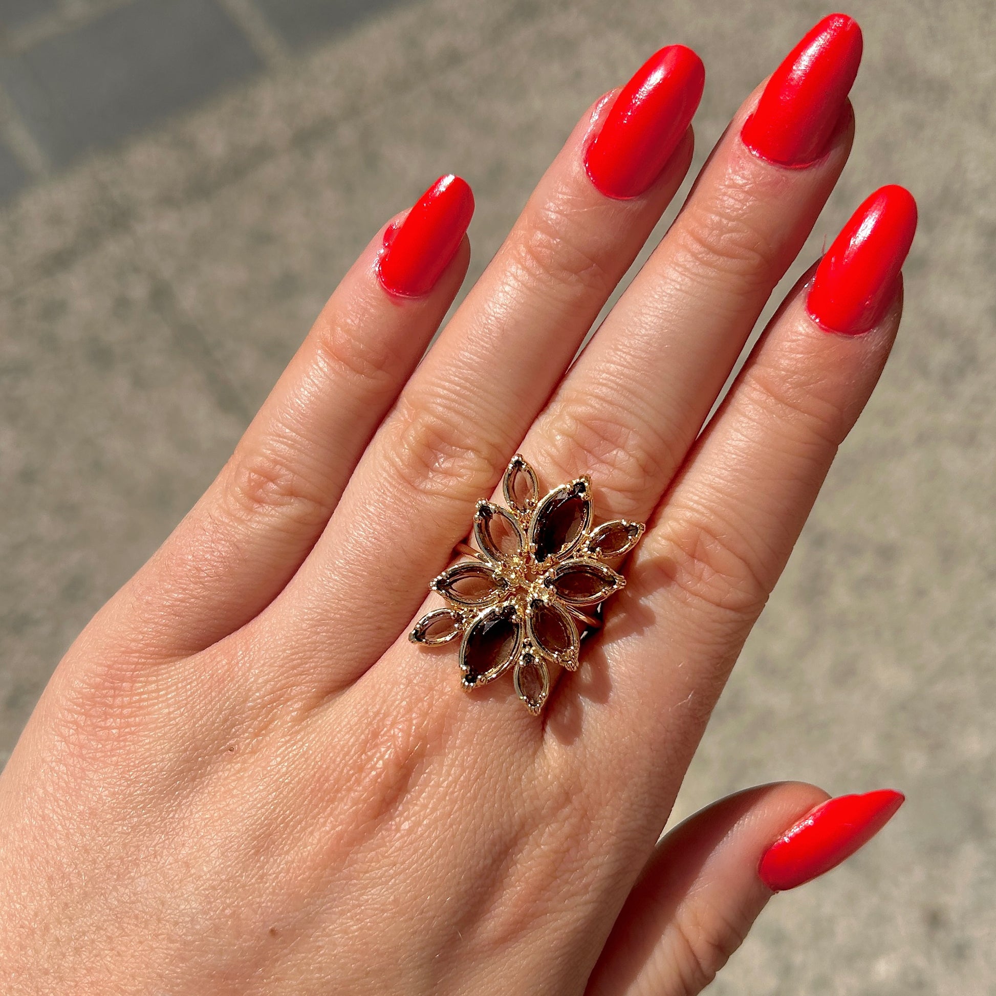 bague-fleur-quartzfume-aufildelo-divinity-sete
