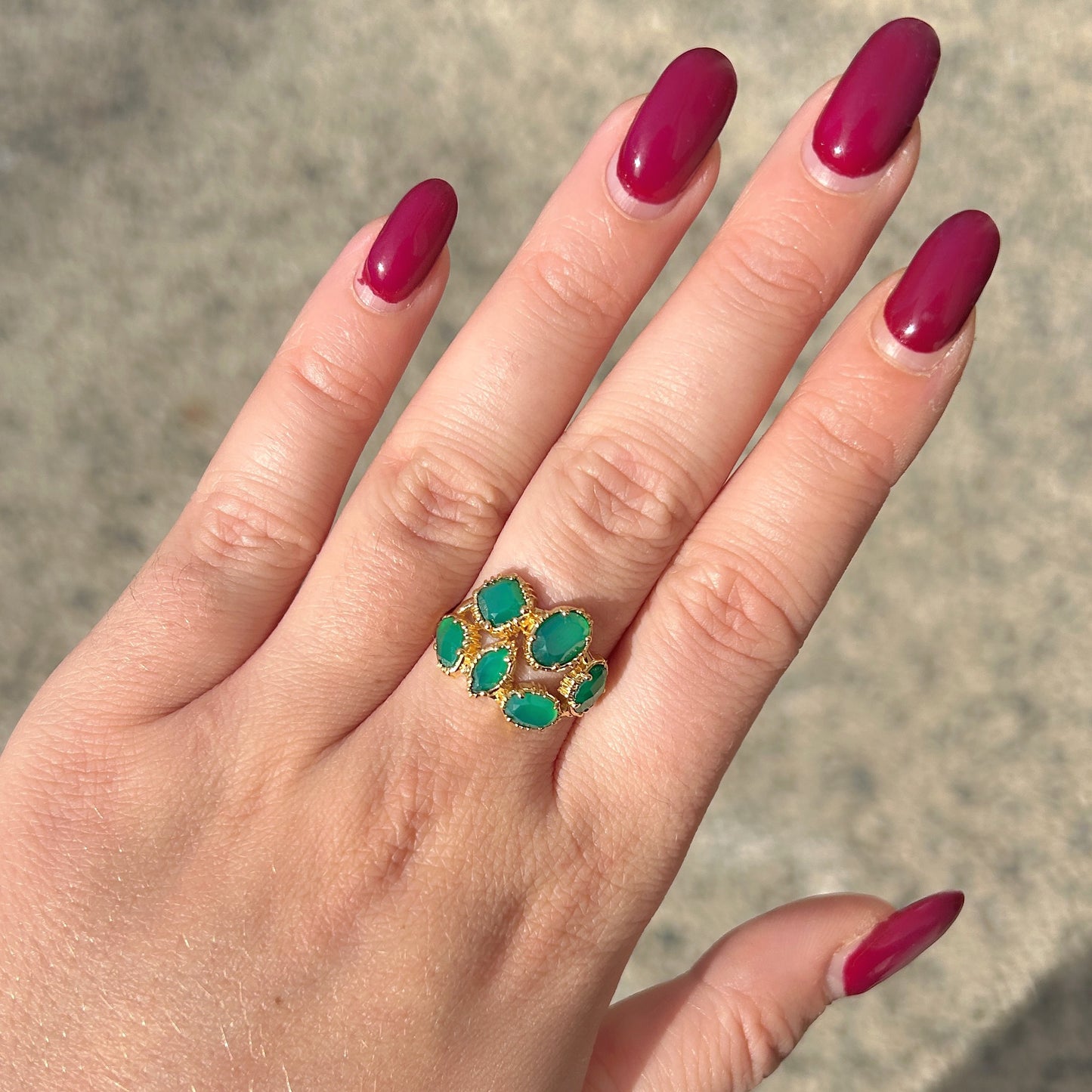 bague-grappe-onyxvert-aufildelo-divinity-sete