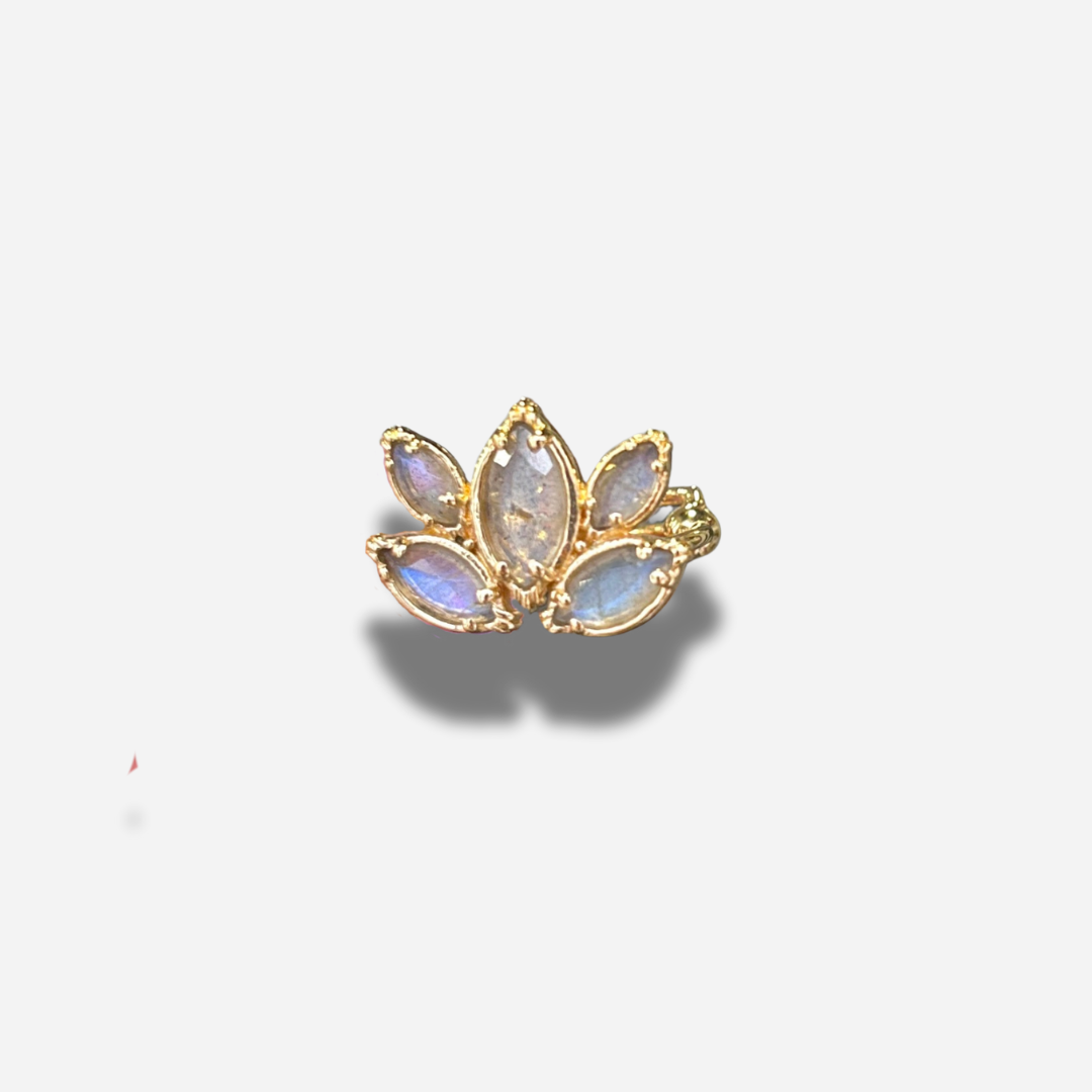BAGUE - LOTUS LABRADORITE