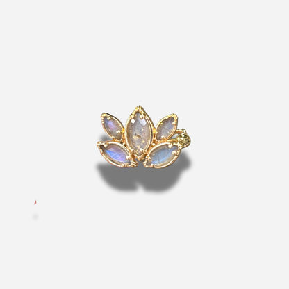 BAGUE - LOTUS LABRADORITE