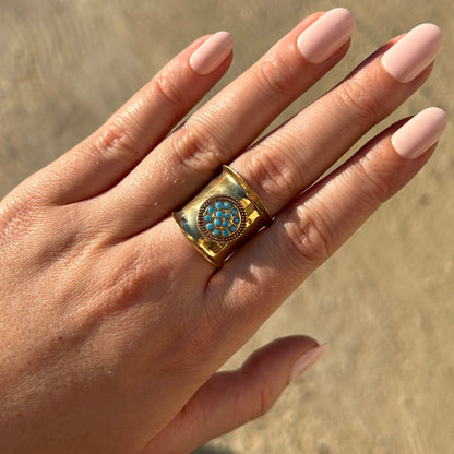 BAGUE - LUNE TURQUOISE