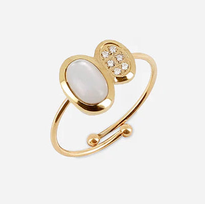Bague Nicolosi Zag version nacre