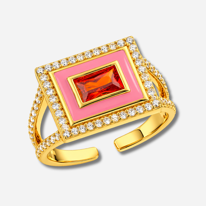 Bague Pink El Paso Mya Bay rose et rouge