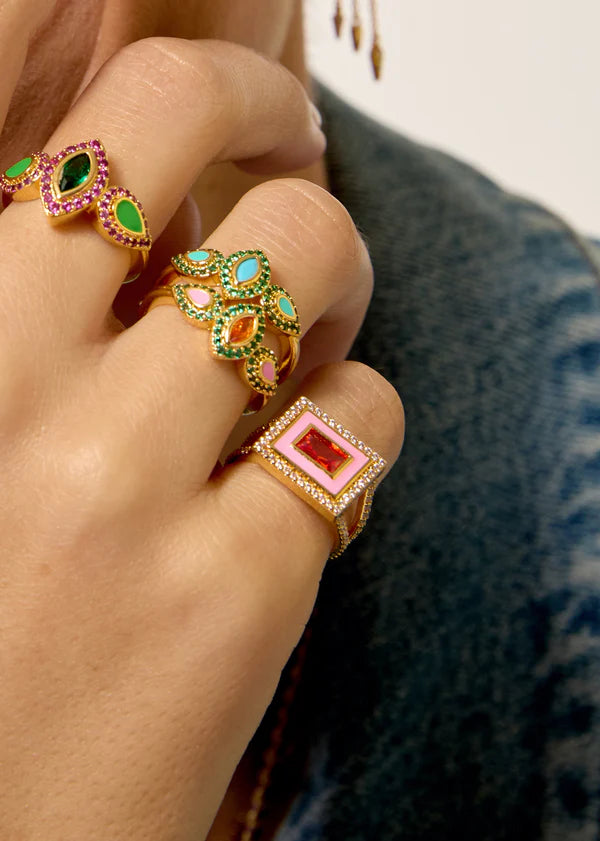 Bague Pink El Paso Mya Bay rose et rouge