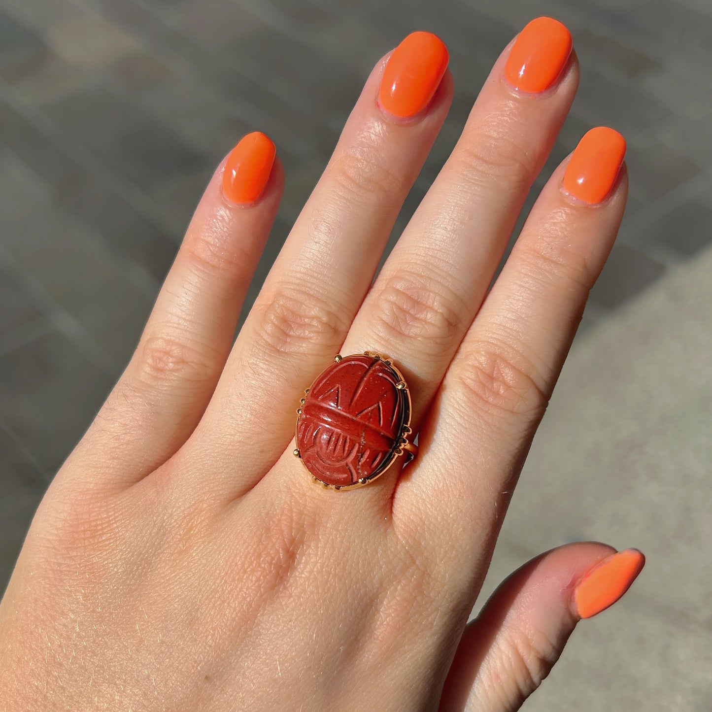 bague-scarabee-pierre-sillimaniterouge-aufildelo-divinity-sete