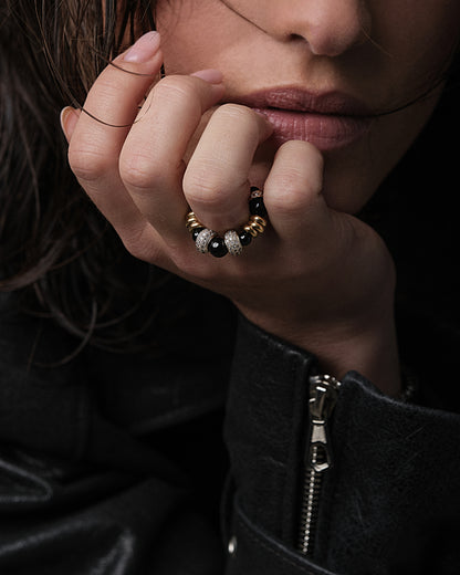 Bague femme Sigal Nefertiti Noir bijou design