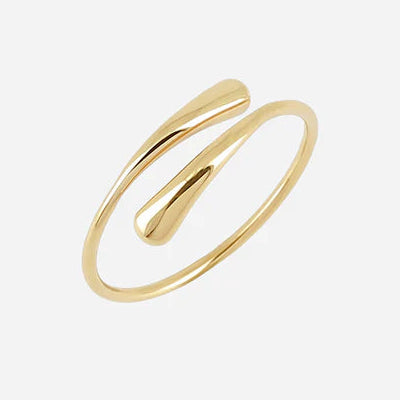Bague Theris Zag dorée fine et ouverte