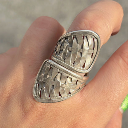 Bague Tribu 1 réglable en argent 925 pour femme – Divinity Sète