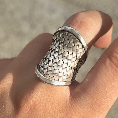 Bague Tribu 5 réglable en argent 925 pour femme – Divinity Sète
