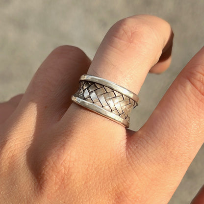 Bague Tribu 7 réglable en argent 925 pour femme – Divinity Sète
