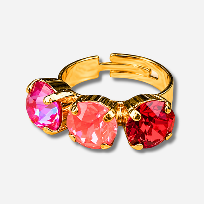 Bague Trio Flamme portée main Divinity Sète