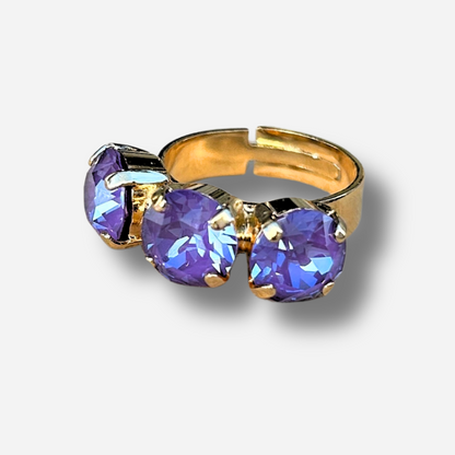 bague trio violet crezus divinity sete
