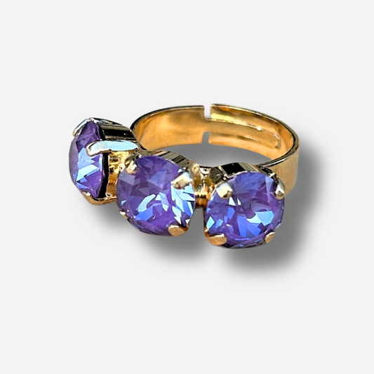 bague trio violet crezus divinity sete
