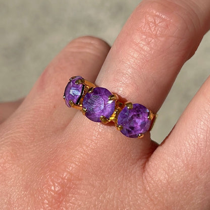 bague trio violet crezus divinity sete