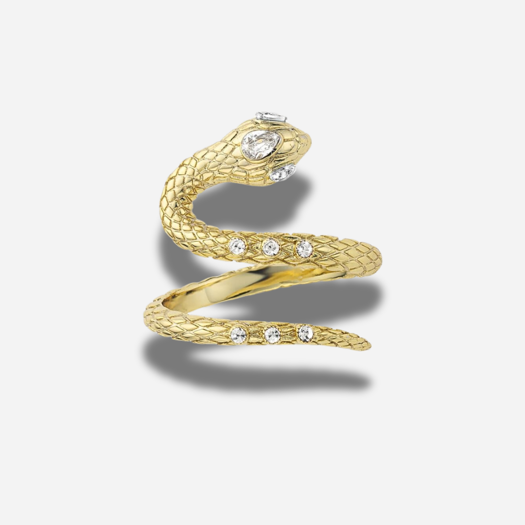 BAGUE - WHITE SNAKE