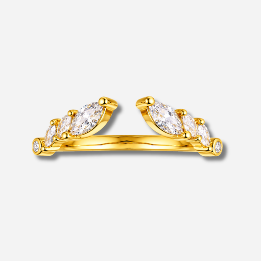 Bague Yokohama Mya Bay dorée ornée de cristaux