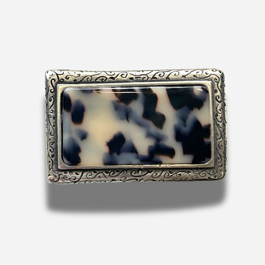 Boucle de ceinture interchangeable Yolète N133 léopard rectangulaire pour ceinture femme