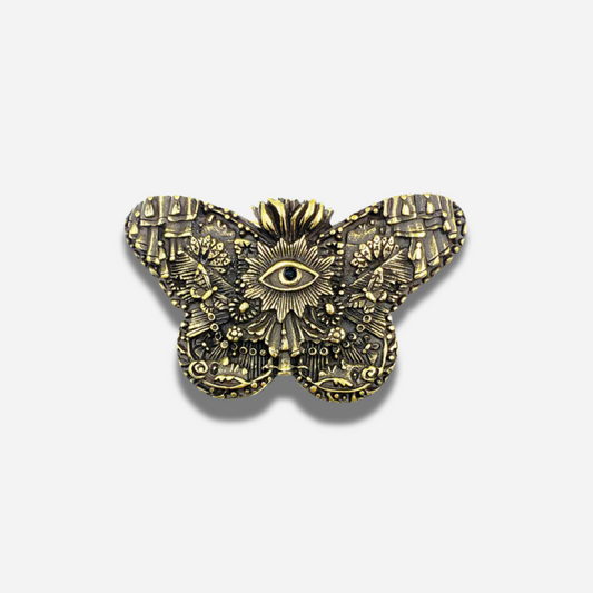 Boucle de ceinture interchangeable Yolète N145 dorée papillon collaboration Voglio Bene