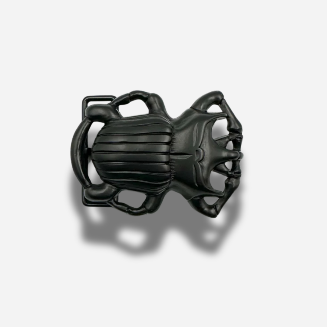 Boucle de ceinture interchangeable Yolète N162 scarabée noir pour ceinture femme