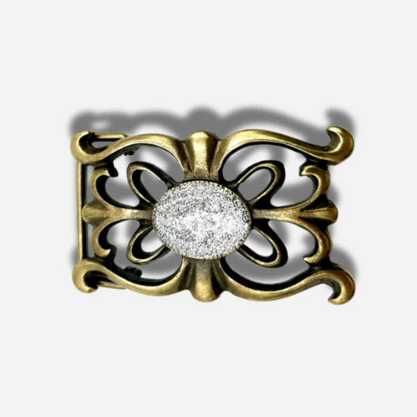 Boucle de ceinture interchangeable Yolète N202 dorée pour ceinture femme