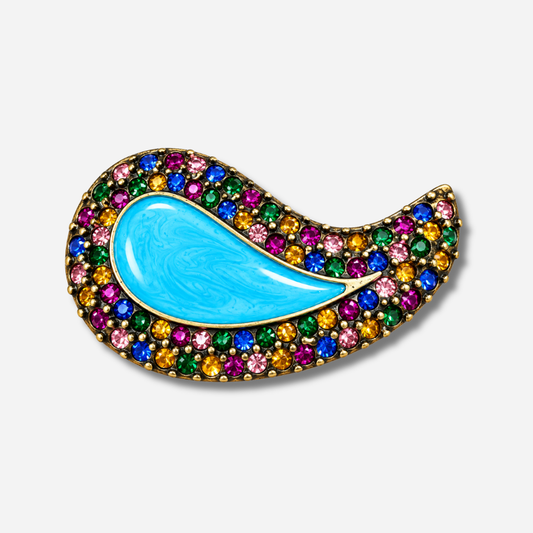 Boucle de ceinture interchangeable Yolète N309 multicolore turquoise pour ceinture femme