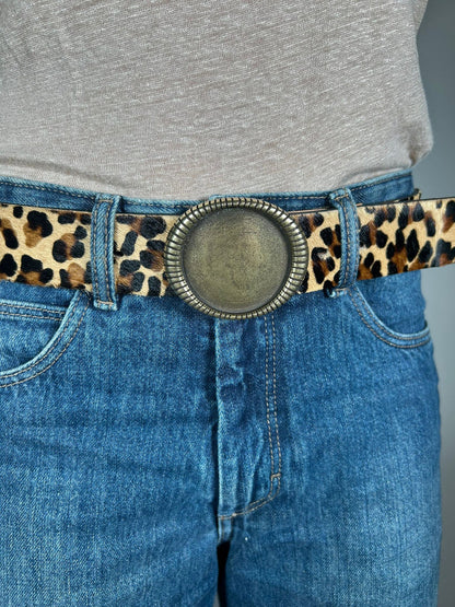 Boucle de ceinture interchangeable Yolète N354 dorée pour ceinture femme