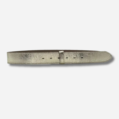 Tige de ceinture interchangeable Yolète métallisée Bottoglia verte et Champagne