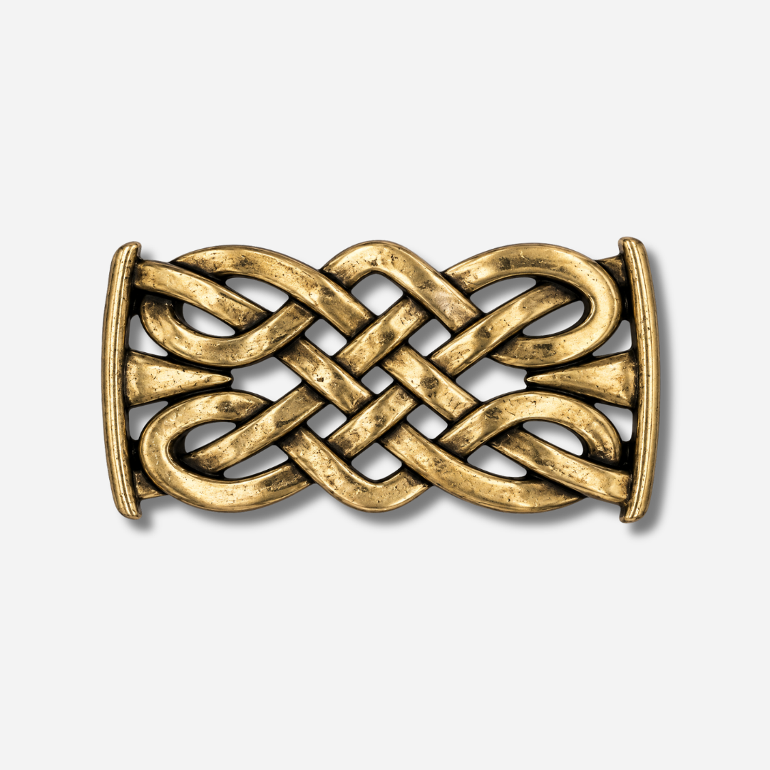 Boucle de ceinture interchangeable Yolète N398 Gold en métal doré vieilli