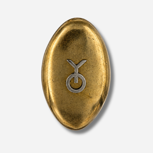 Boucle de ceinture interchangeable Yolète N412 Gold en métal doré vieilli