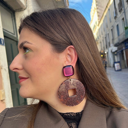 boucle-doreilles-editionlimitee-glittermarron-francine-bramli-divinity-sete