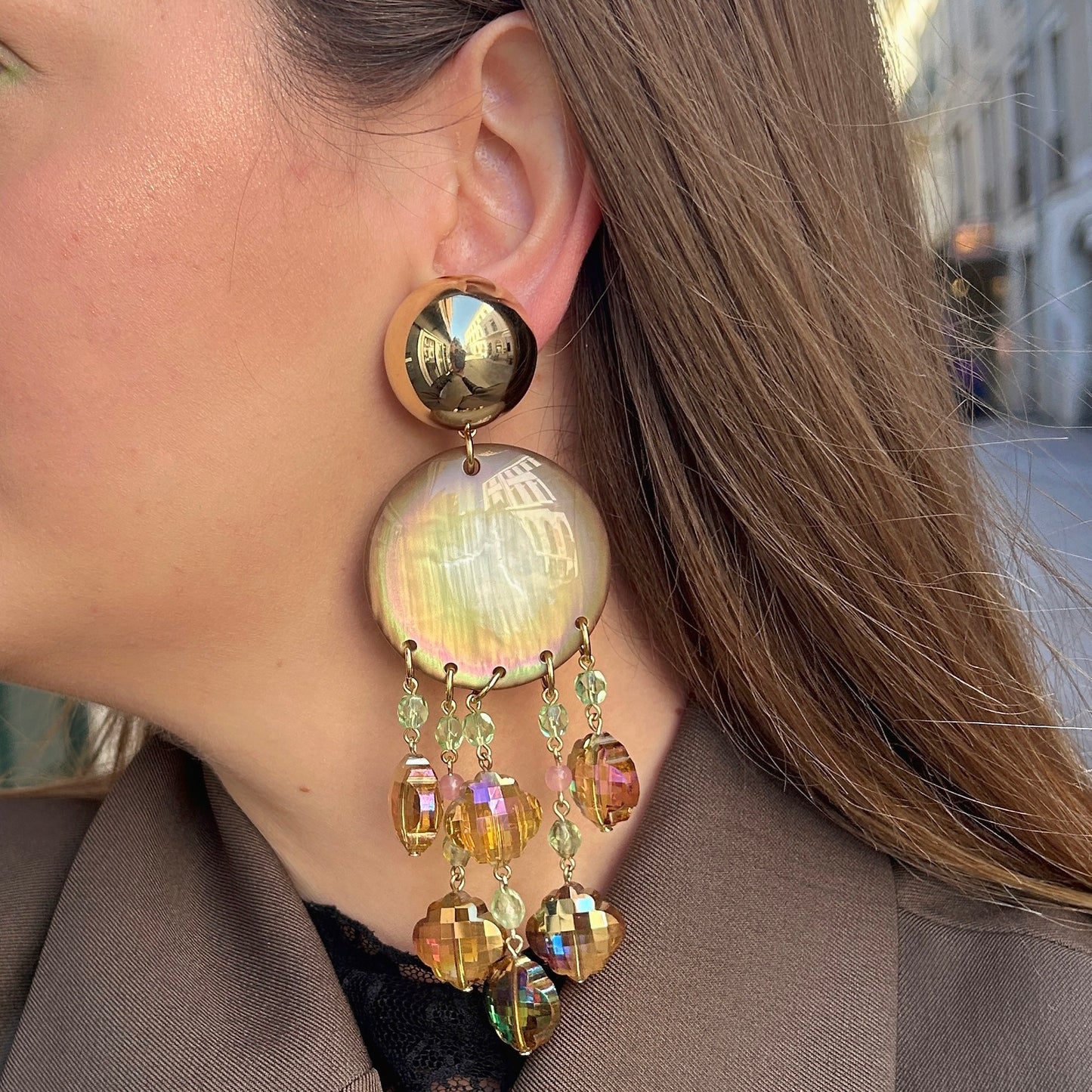 BOUCLES D'OREILLES - ÉDITION LIMITÉE PAMPILLES CRISTAL