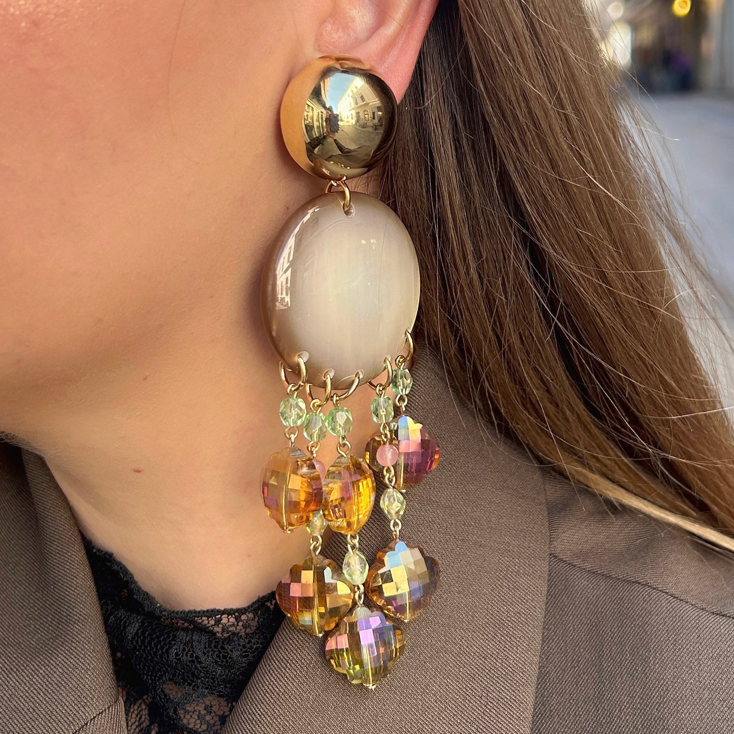 BOUCLES D'OREILLES - ÉDITION LIMITÉE PAMPILLES CRISTAL