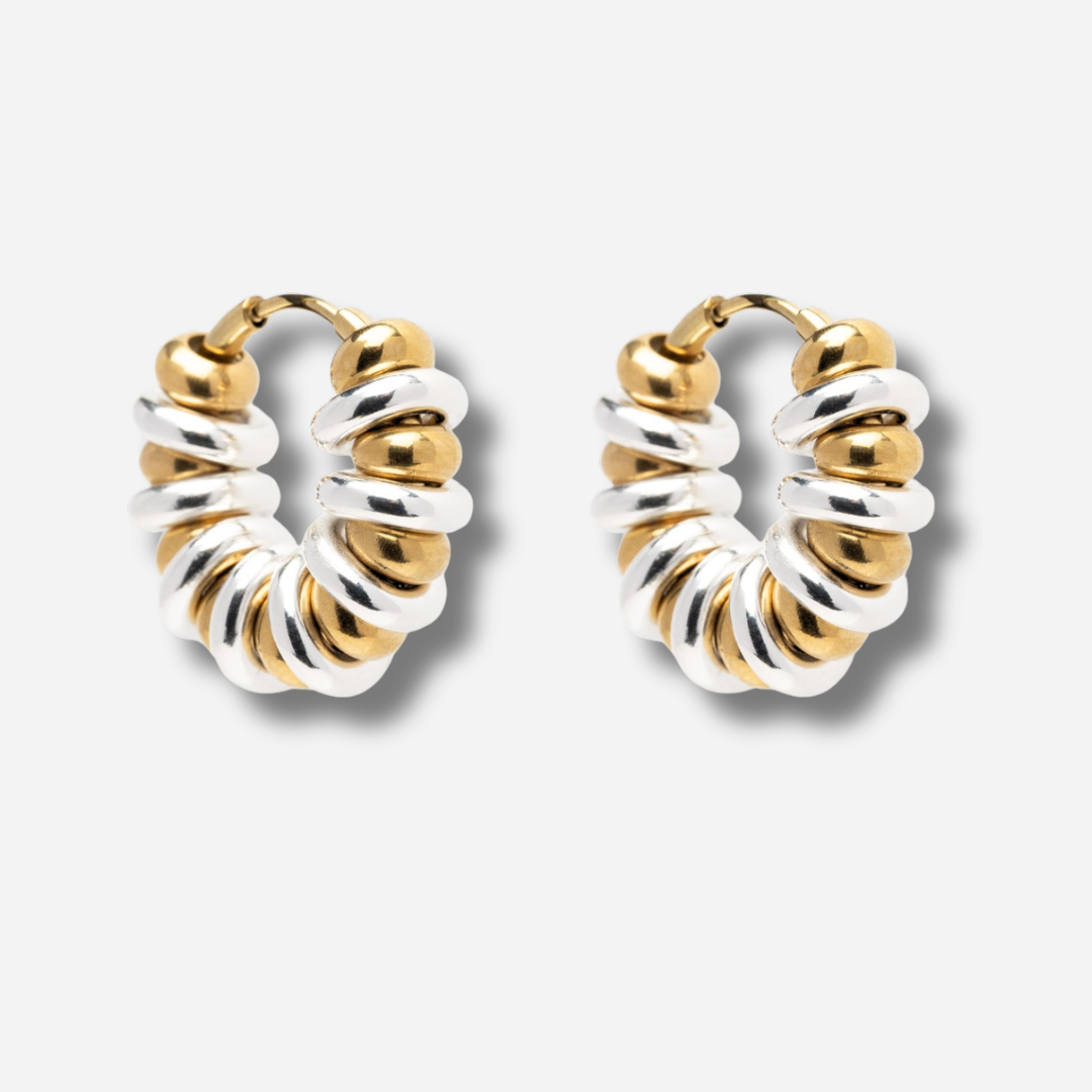 Boucles d’oreilles Baby Venus Sigal anneaux dorés argentés