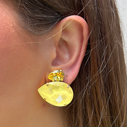 Boucles Crézus jaune clair élégantes